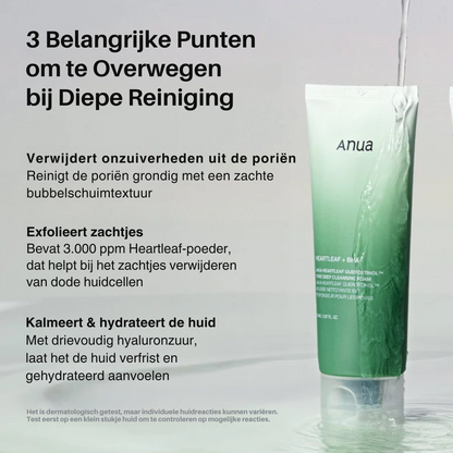 HEARTLEAF PORIËN REINIGING SCHUIM